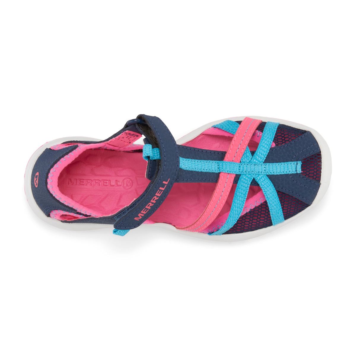 Dragonfly Sandal Navy/Turquoise/Pink