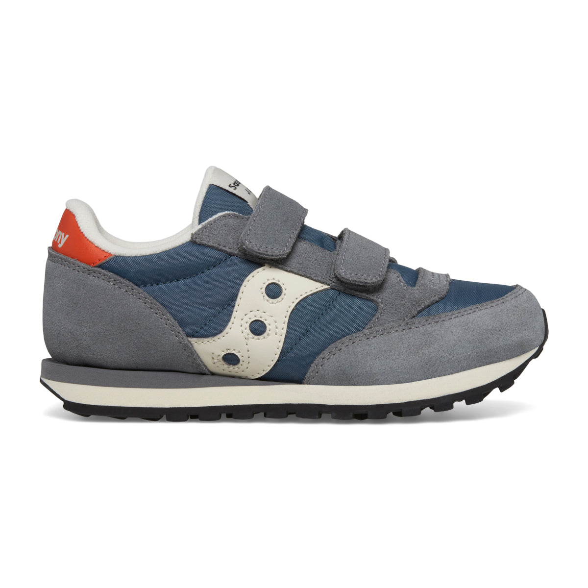 Jazz Double Hook & Loop Sneaker Grey/Blue/Orange