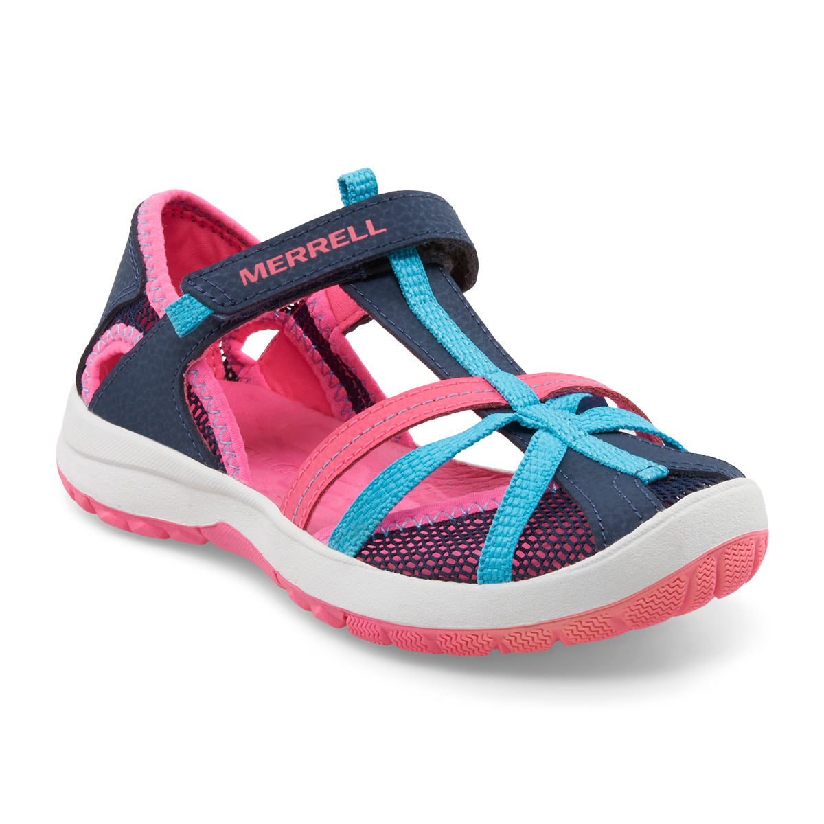 Dragonfly Sandal Navy/Turquoise/Pink